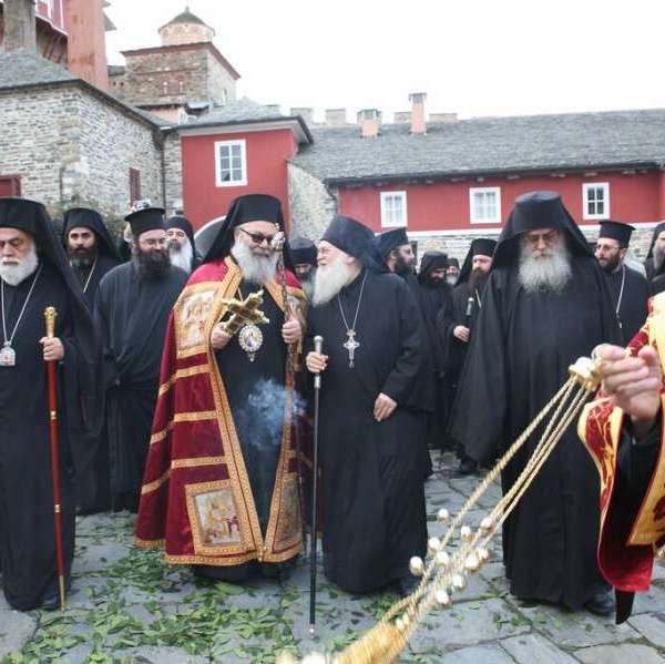 Episkepsis Patriarhi Antioheias Ioannou X stin I.M. Moni Vatopaidiou (Paraskevi 30-10-2014) 0010